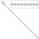 Kugelkette 925 Silber 2,5 mm 60 cm Halskette Kette Silberkette Karabiner