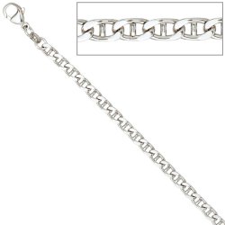 Armband 925 Sterling Silber rhodiniert 21 cm Silberarmband Karabiner