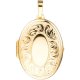 Medaillon oval für 2 Fotos 925 Silber gold vergoldet Anhänger zum Öffnen